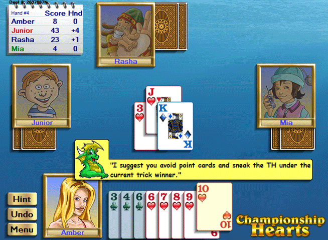 Championship Hearts for Windows Screenshot